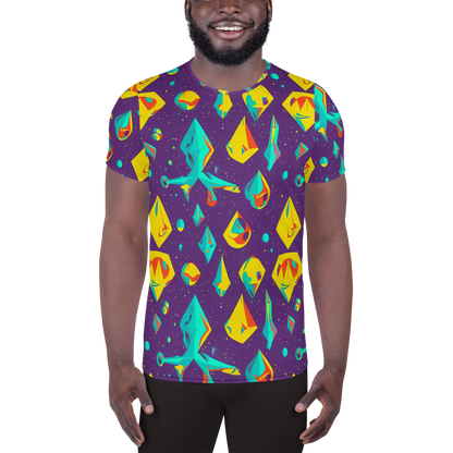 Men's Athletic T-Shirt - Cascading Prism