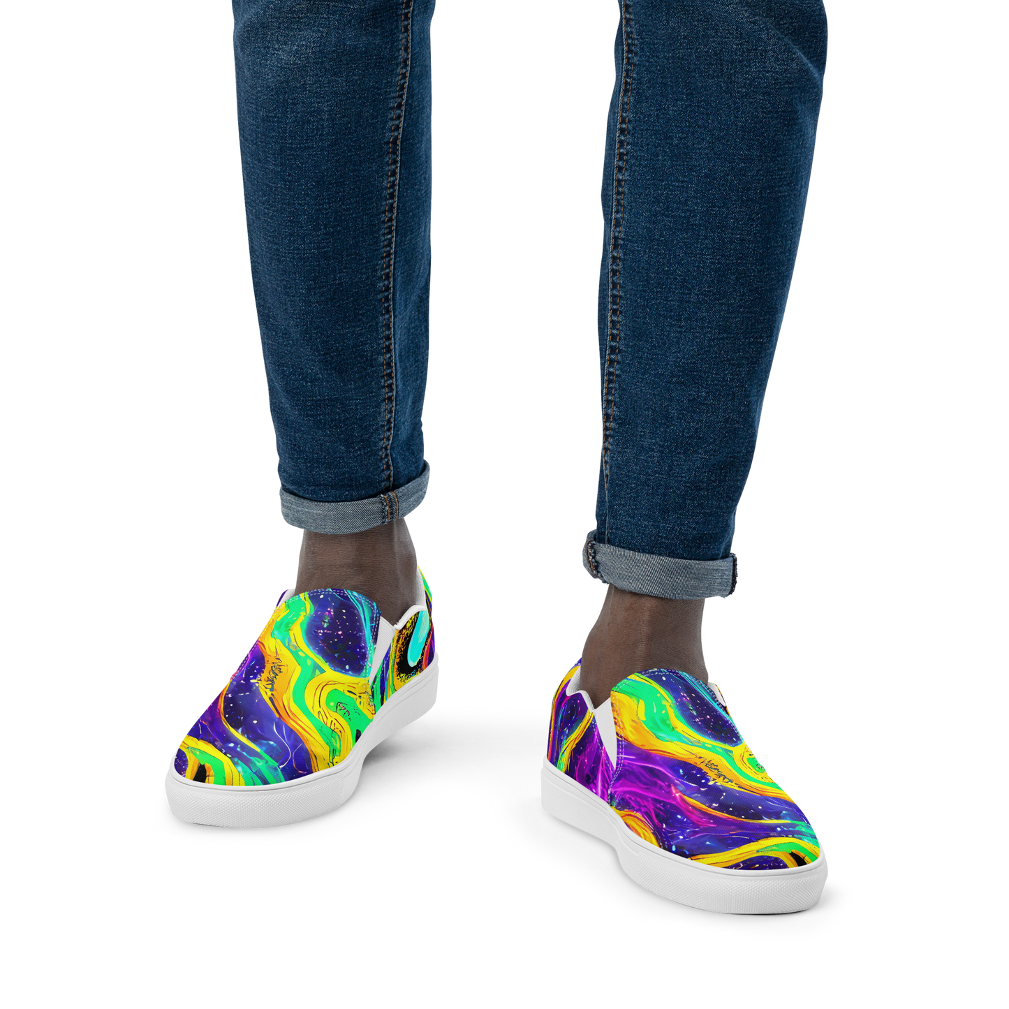 Men's Slip-On Canvas Shoes - Jackson Swirl