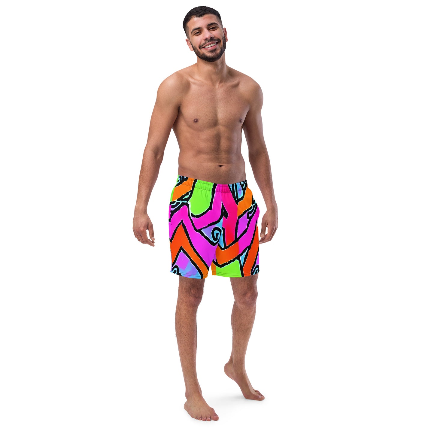 Swim Trunks - Electric Mosaic