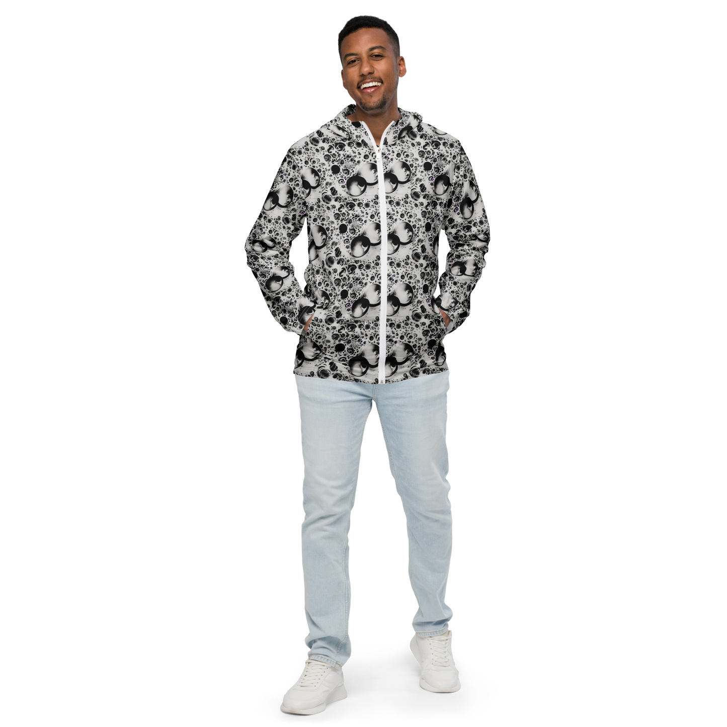 Men's Windbreaker - Crater Swirl