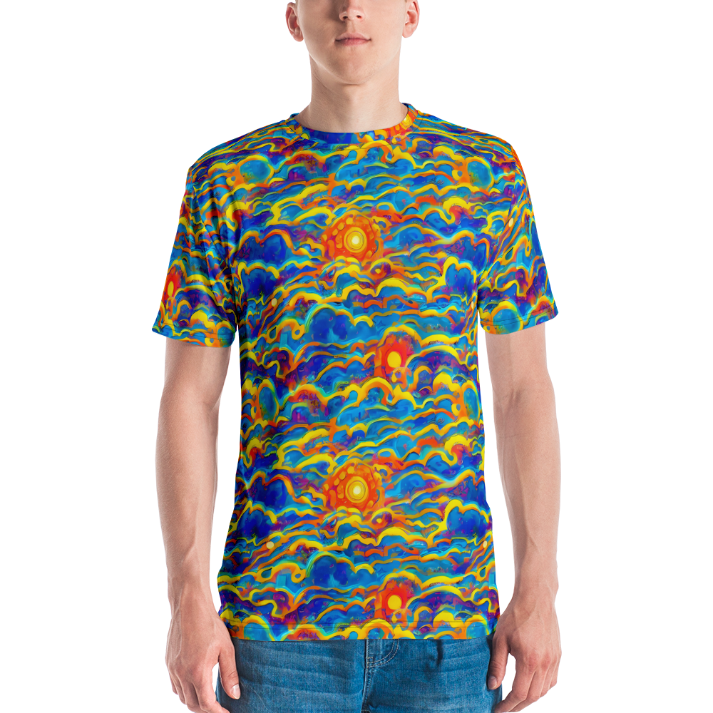 Men's Crew Neck T-Shirt - Chroma Ripple