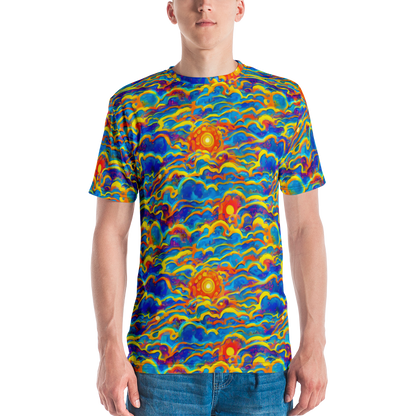 Men's Crew Neck T-Shirt - Chroma Ripple