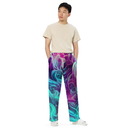 Wide-Leg Pants - Galactic Bloom