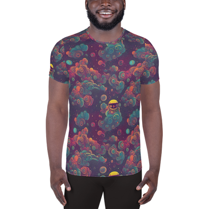 Men's Athletic T-Shirt - Nebula Dreamscape