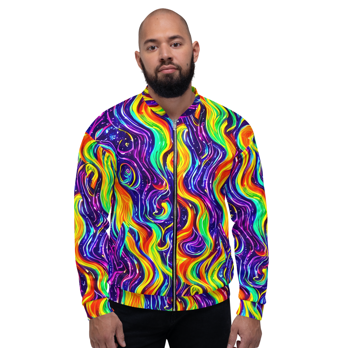 Bomber Jacket - Galactic Flames