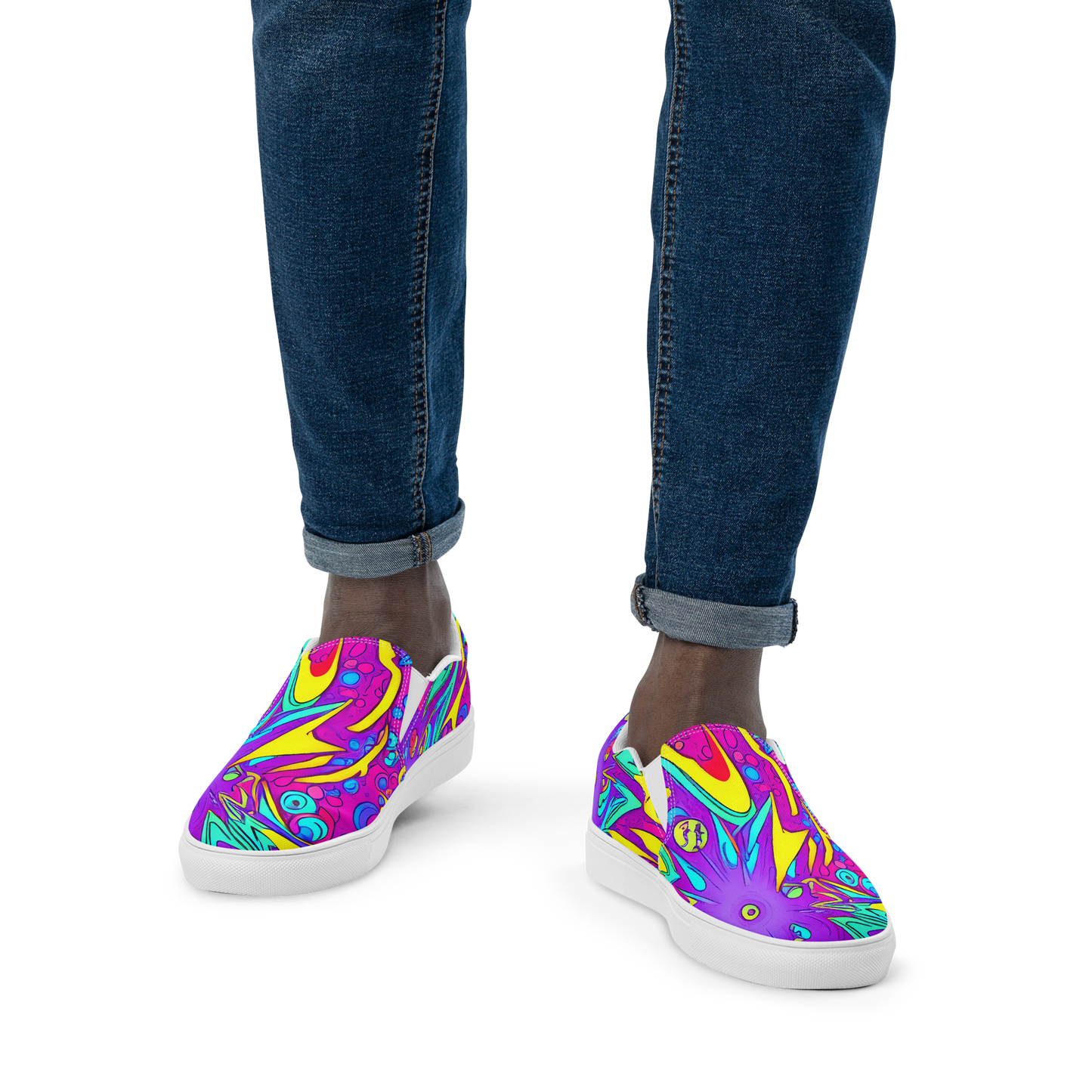 Men's Slip-On Canvas Shoes - Nebula Radiance