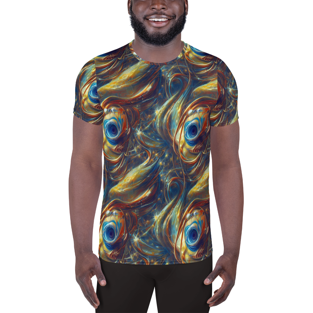 Men's Athletic T-Shirt - Celestial Vortex