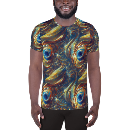 Men's Athletic T-Shirt - Celestial Vortex