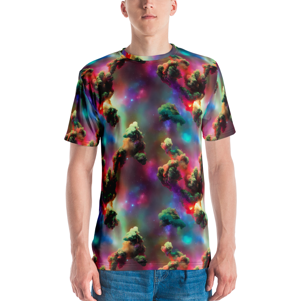 Men's Crew Neck T-Shirt - Nebula Dreams