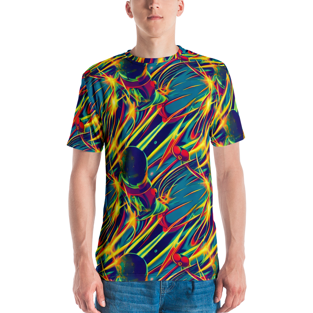 Men's Crew Neck T-Shirt - Cosmic Inferno