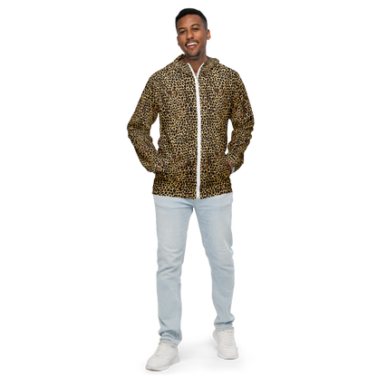 Men's Windbreaker - Cheetah Mosaic