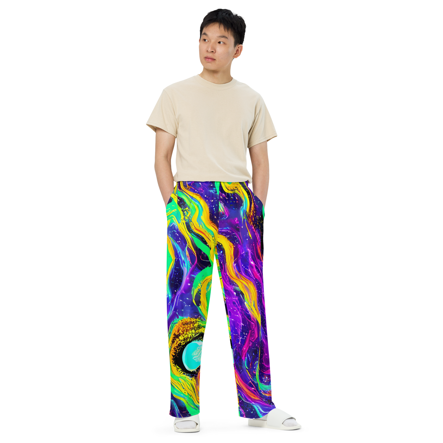 Wide-Leg Pants - Jackson Swirl