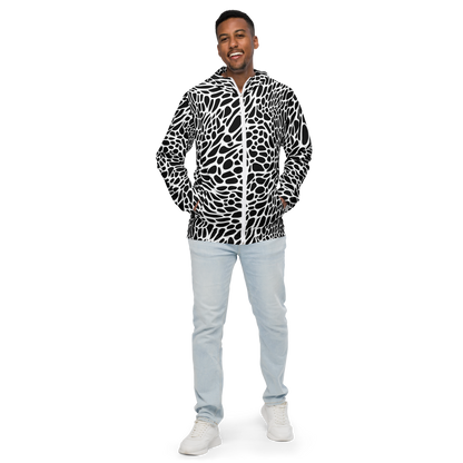 Men's Windbreaker - Monochrome Mystique