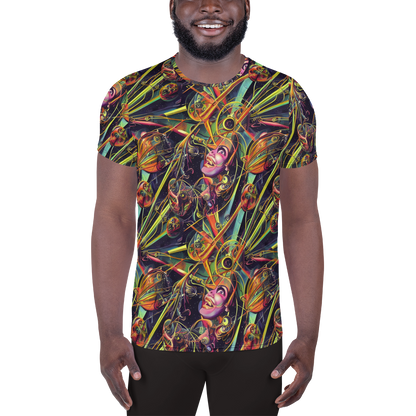 Men's Athletic T-Shirt - Psychedelic Deep Space