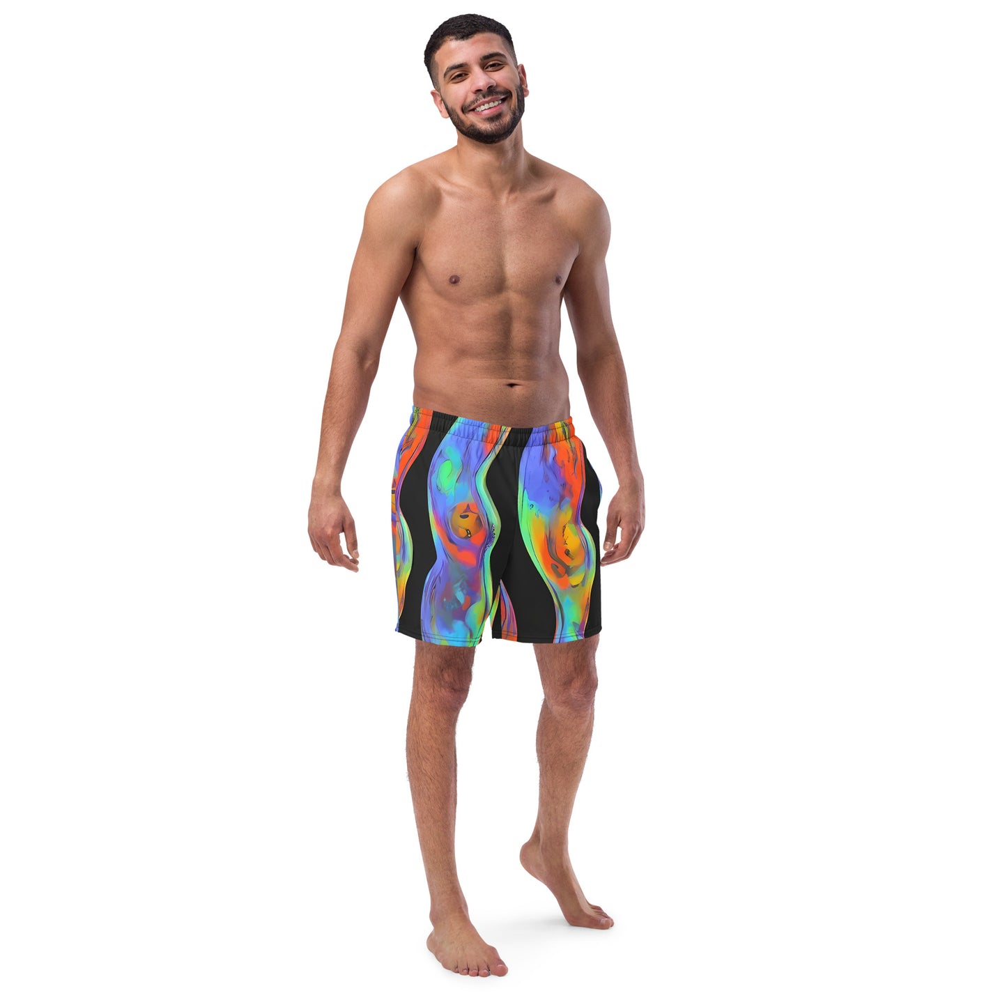 Swim Trunks - Vibrant Vortices