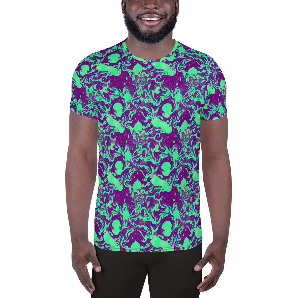 Men's Athletic T-Shirt - Alien Ripples