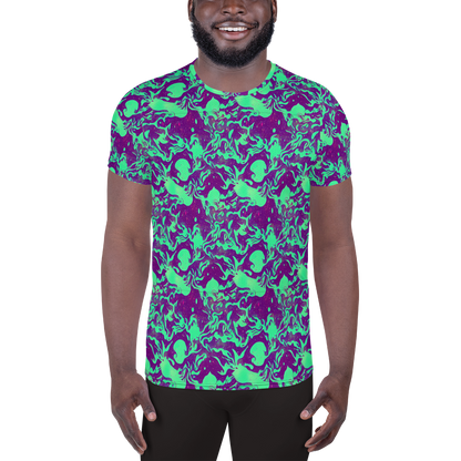 Men's Athletic T-Shirt - Alien Ripples