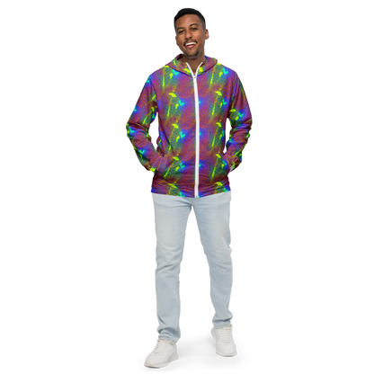 Men's Windbreaker - Prismatic Web