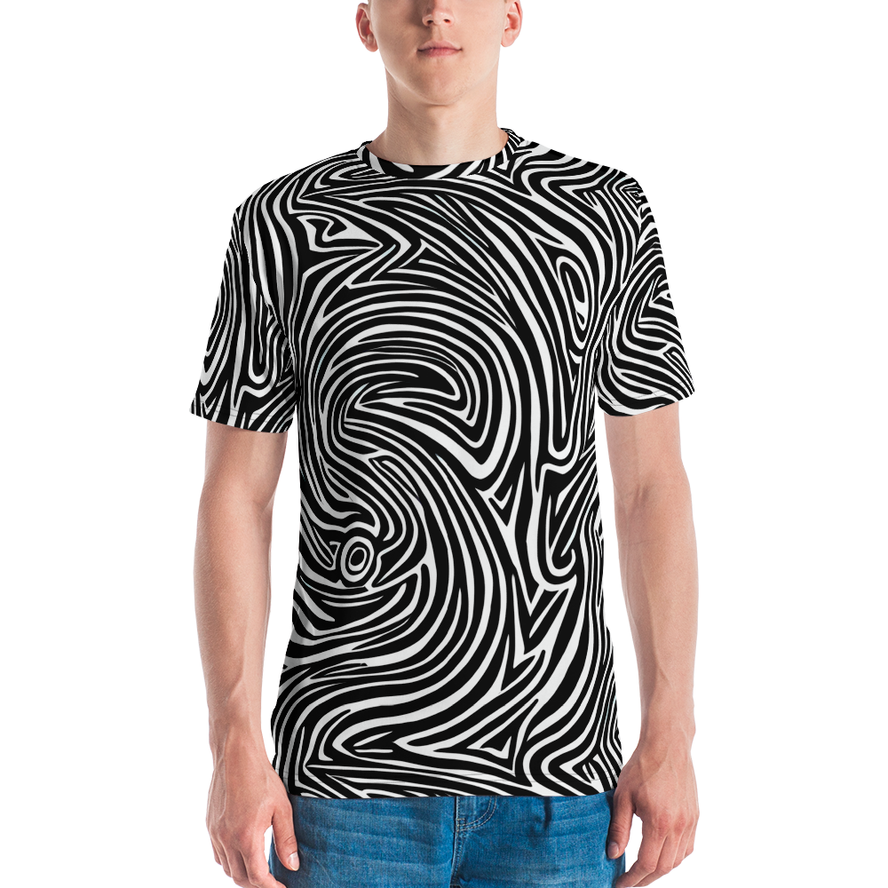 Men's Crew Neck T-Shirt - Vortex Veins