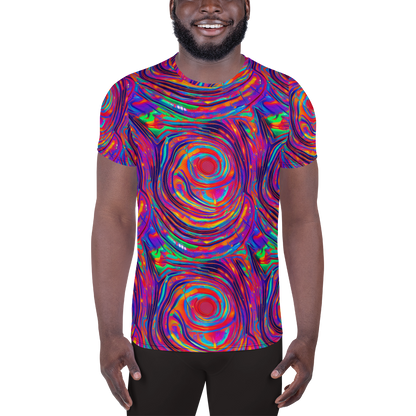 Men's Athletic T-Shirt - Quantum Spiral