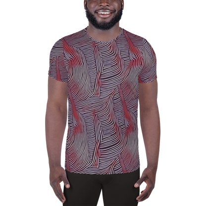 Men's Athletic T-Shirt - Nebula Waves