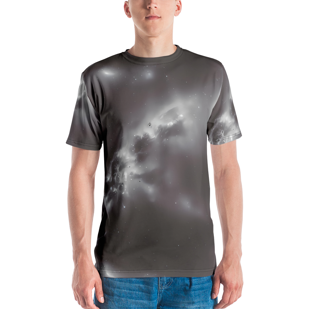 Men's Crew Neck T-Shirt - Silver Nebula