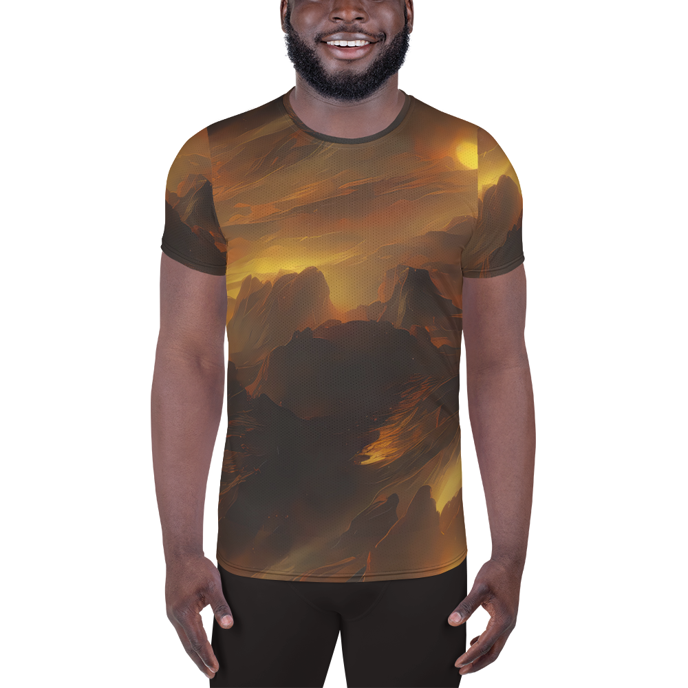 Men's Athletic T-Shirt - Sunset Shores