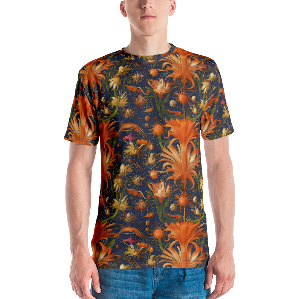 Men's Crew Neck T-Shirt - Stellar Blooms