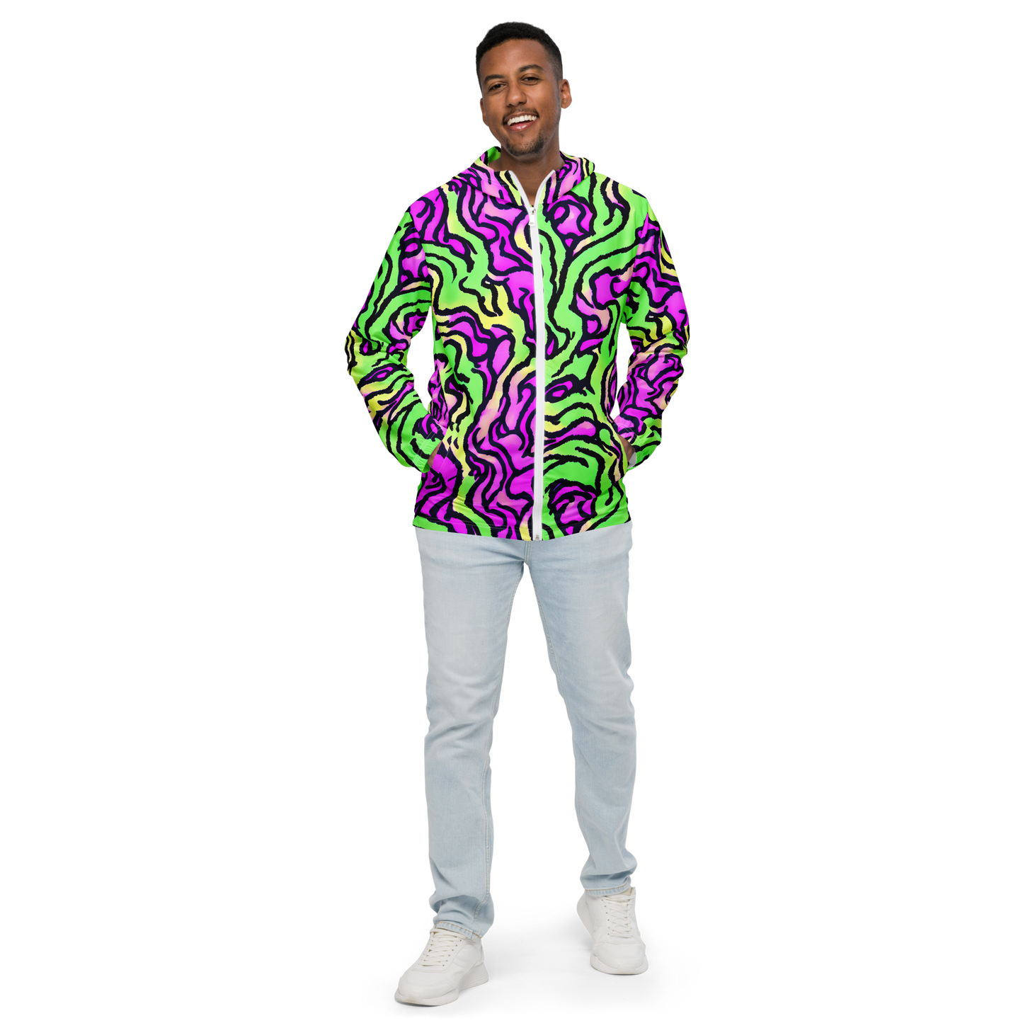 Men's Windbreaker - Mintchine Maze