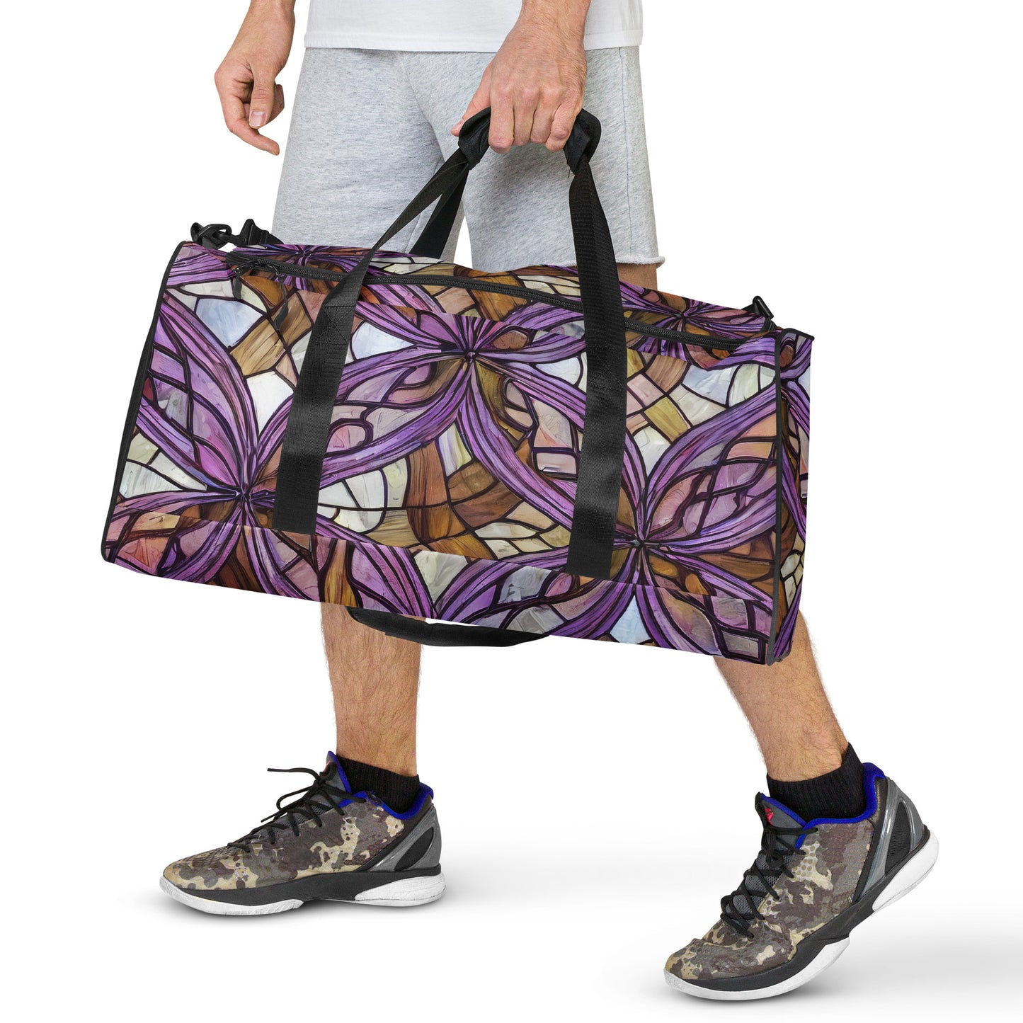 Duffle Bag - Stained Glass Whirl