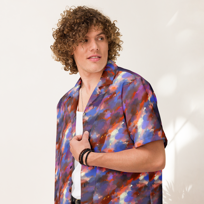 Button Shirt - Celestial Brushstroke