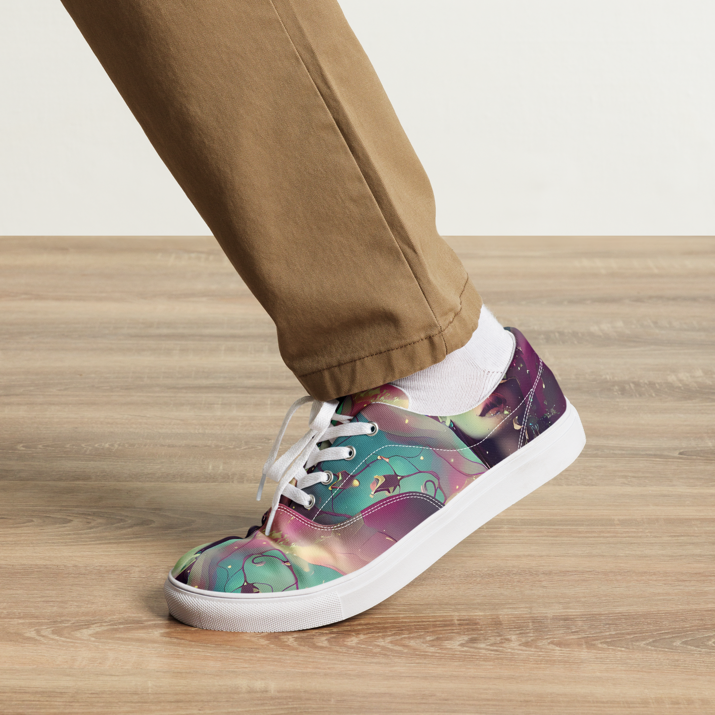 Men's Lace-Up Canvas Shoes - Nouveau Galaxy