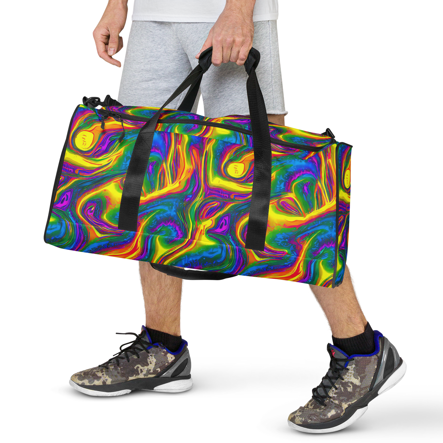 Duffle Bag - Electric Aurora