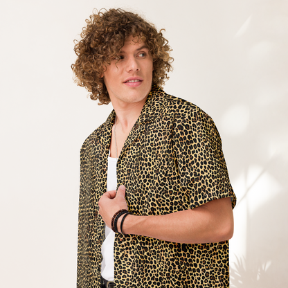 Button Shirt - Cheetah Mosaic