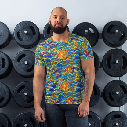 Men's Athletic T-Shirt - Chroma Ripple