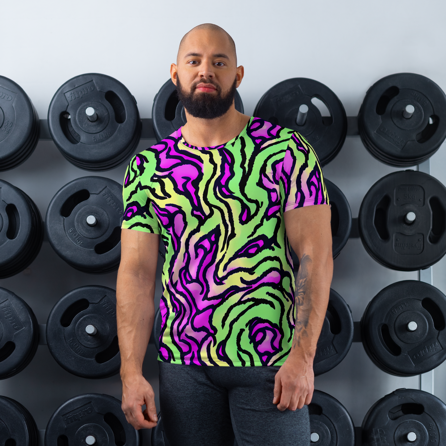 Men's Athletic T-Shirt - Mintchine Maze