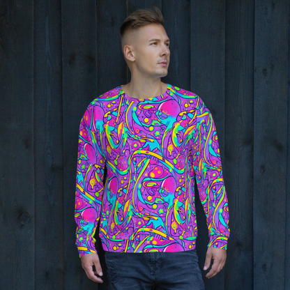 Sweatshirt - Neon Galaxy Whirl