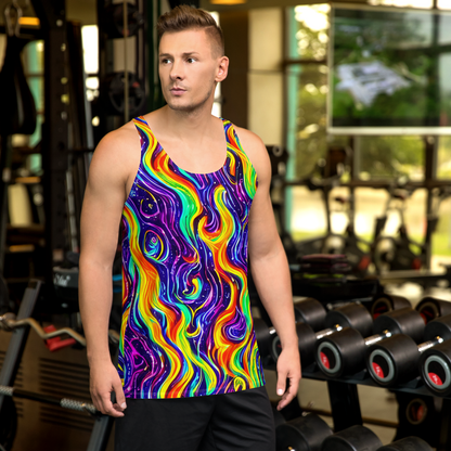 Men's Tank Top - Galactic Flames