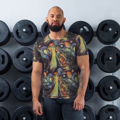 Men's Athletic T-Shirt - Cosmic Scream
