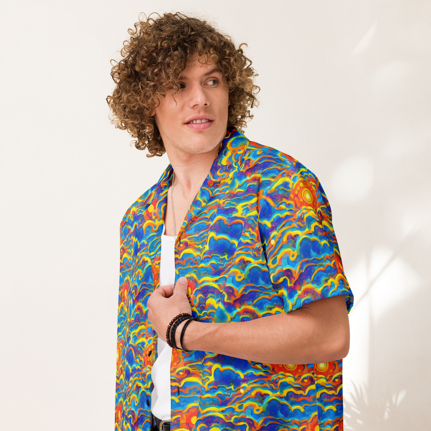 Button Shirt - Chroma Ripple