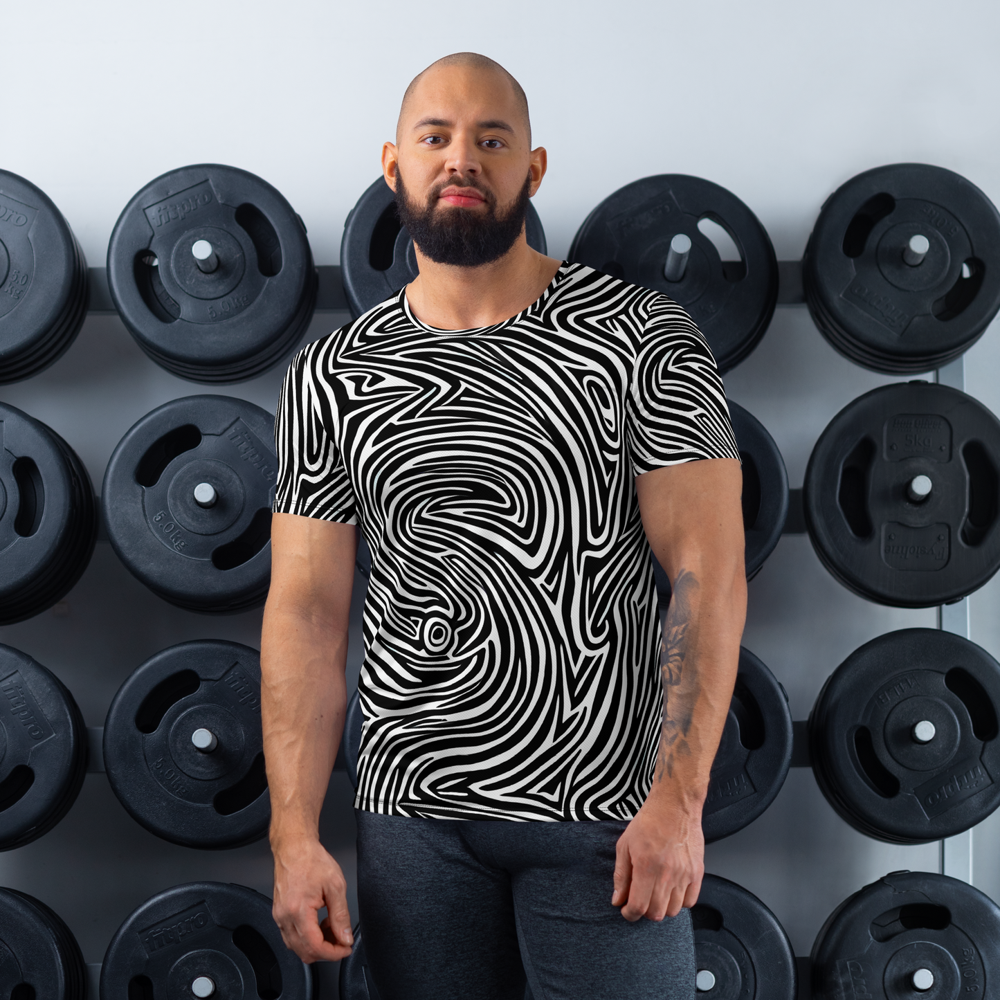 Men's Athletic T-Shirt - Vortex Veins