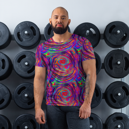 Men's Athletic T-Shirt - Quantum Spiral