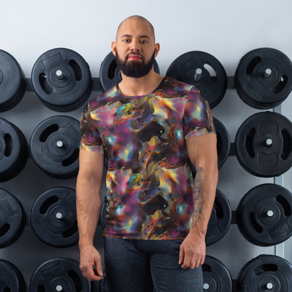 Men's Athletic T-Shirt - Cosmic Fusion