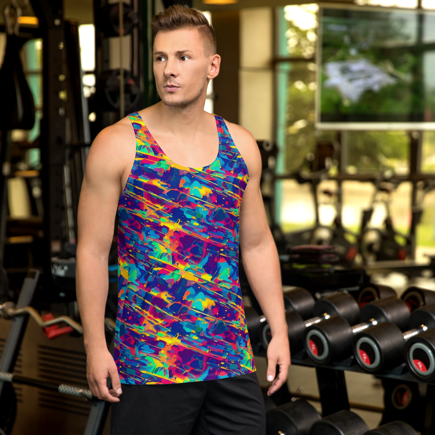 Men's Tank Top - Spectrum Streaks