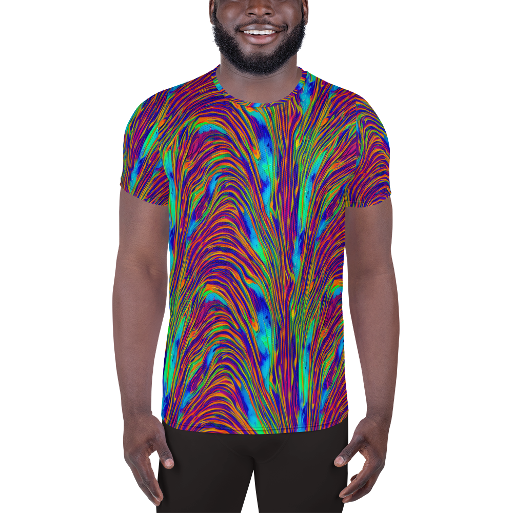 Men's Athletic T-Shirt - Lux Waves