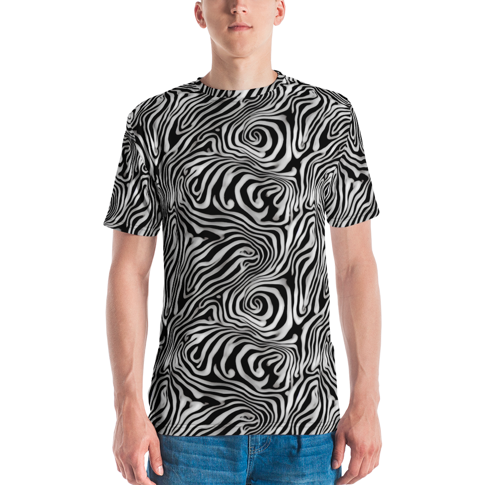 Men's Crew Neck T-Shirt - Warped Cosmos