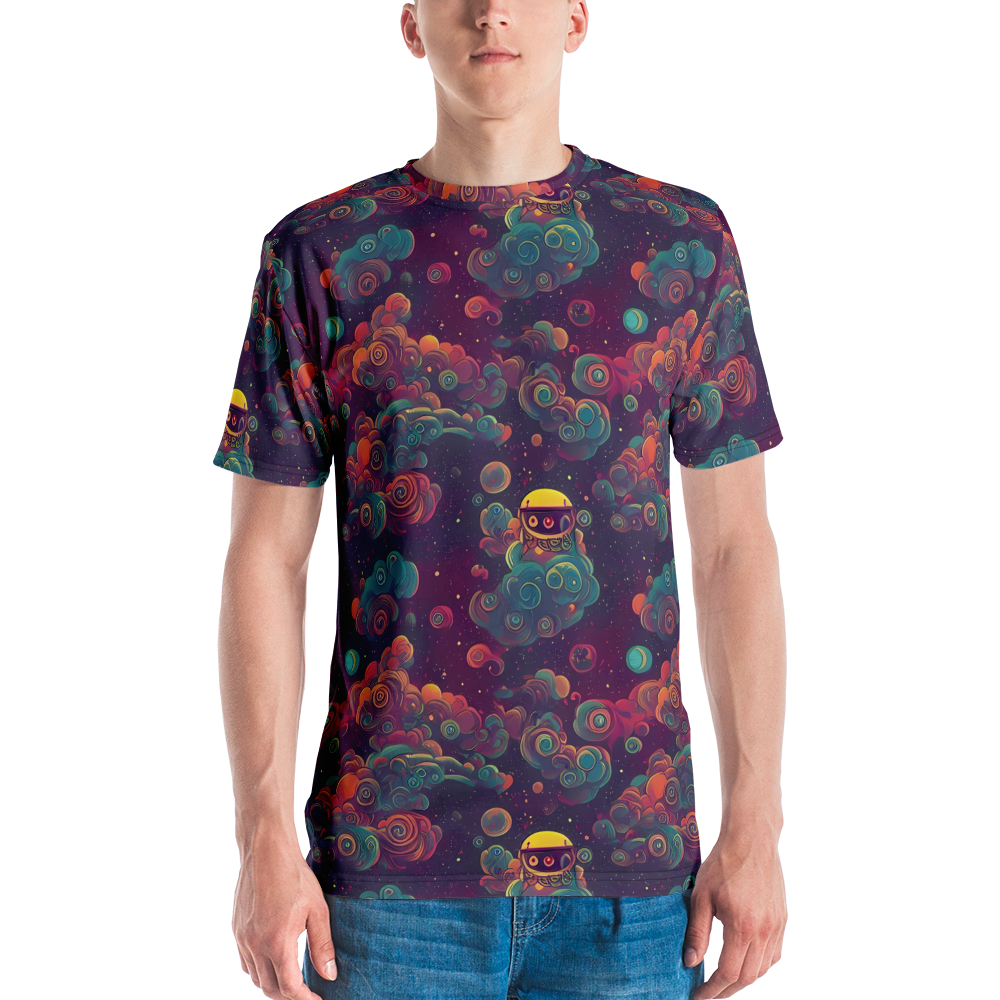 Men's Crew Neck T-Shirt - Nebula Dreamscape