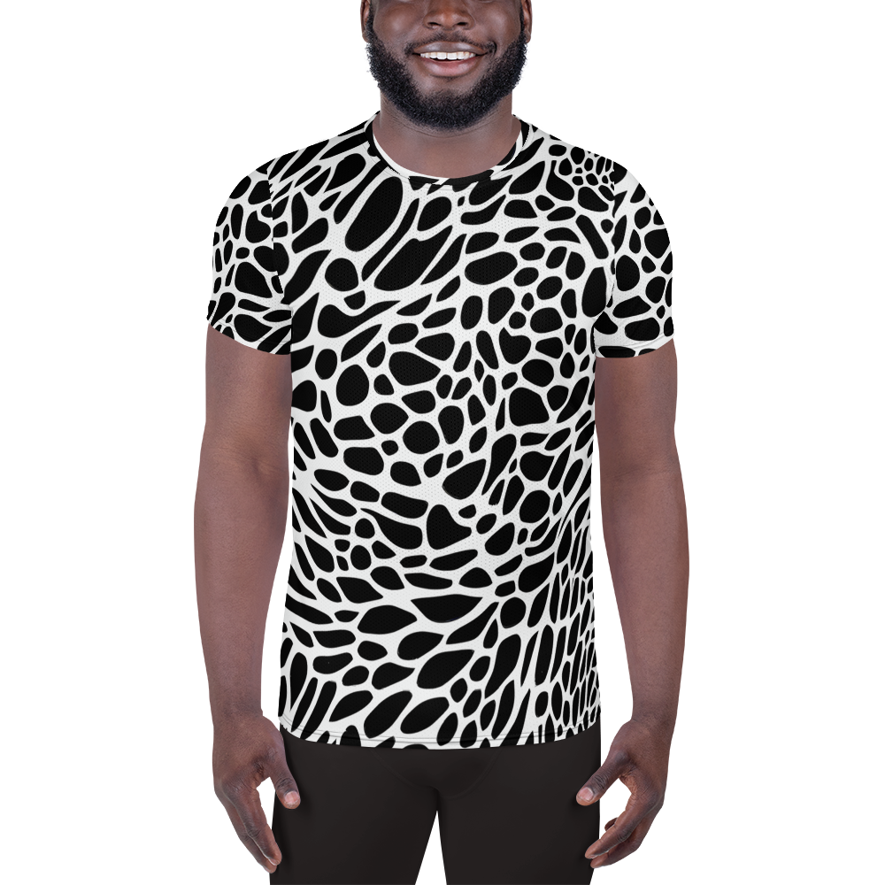 Men's Athletic T-Shirt - Monochrome Mystique