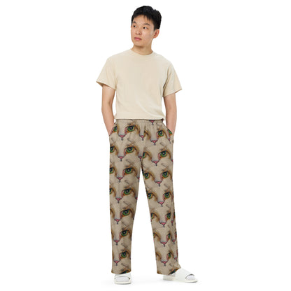 Wide-Leg Pants - Emerald Gaze