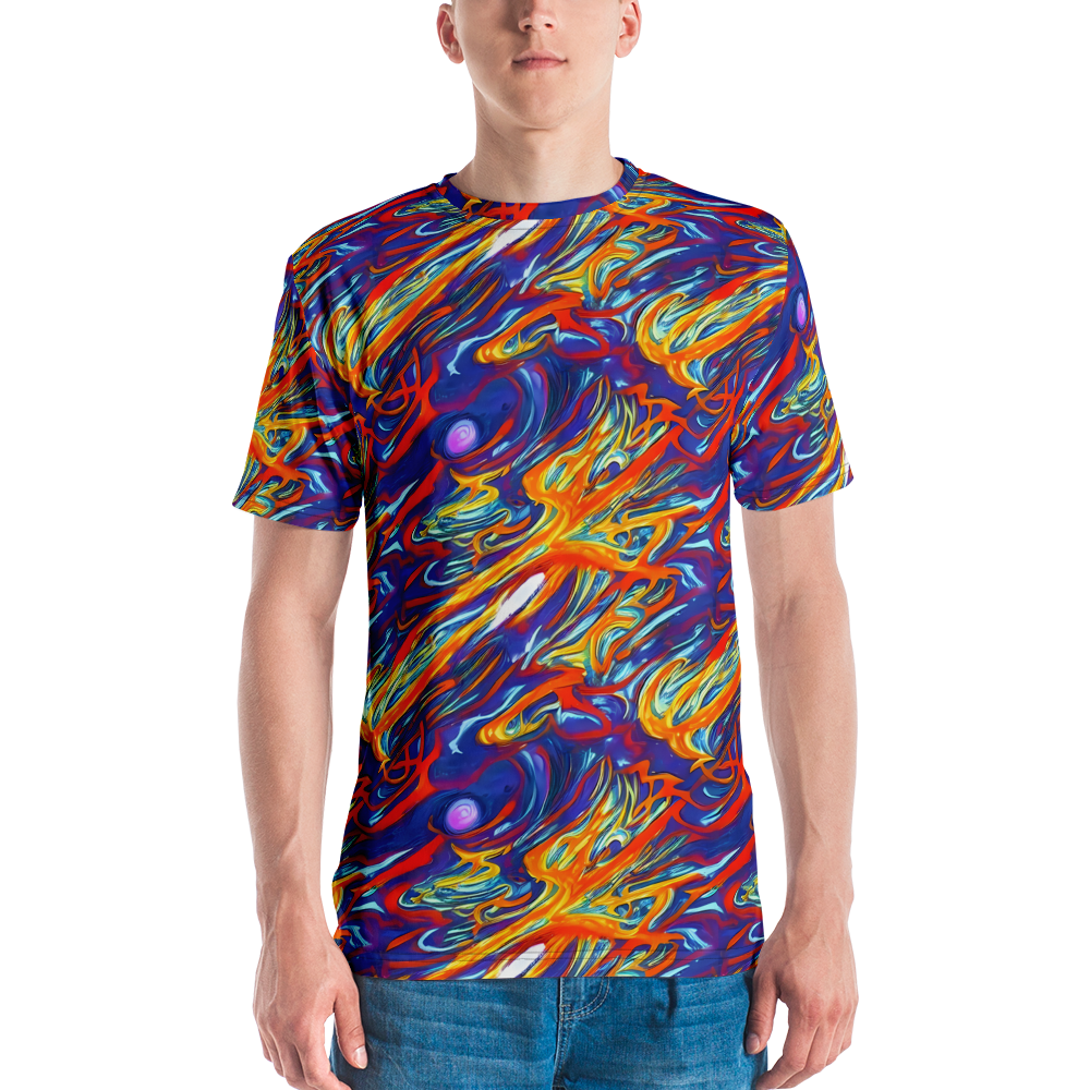 Men's Crew Neck T-Shirt - Galactic Ember